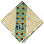 Pineapples and Coconuts Cloth Dinner Napkin - Single w/ Name or Text