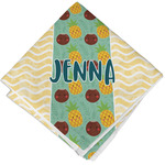 Pineapples and Coconuts Cloth Napkin w/ Name or Text