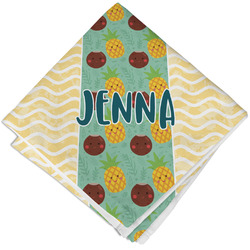 Pineapples and Coconuts Cloth Napkin w/ Name or Text