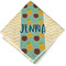 Pineapples and Coconuts Cloth Napkins - Personalized Lunch (Folded Four Corners)