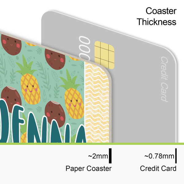 Pineapples and Coconuts Coaster Thickness
