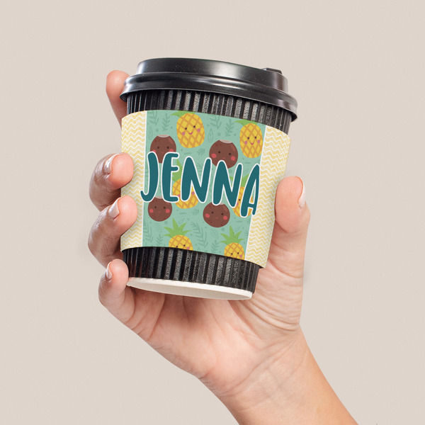 Pineapples and Coconuts Coffee Cup Sleeve - LIFESTYLE