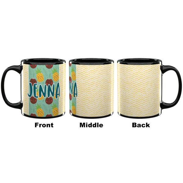 Pineapples and Coconuts Coffee Mug - 11 oz - Black APPROVAL
