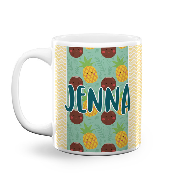 Custom Pineapples and Coconuts Coffee Mug (Personalized)