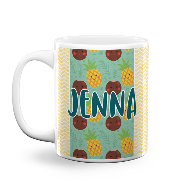 Custom Pineapples and Coconuts Coffee Mug (Personalized)