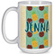 Pineapples and Coconuts 15 Oz Coffee Mug - White (Personalized)