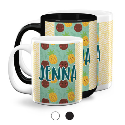 Pineapples and Coconuts Coffee Mugs (Personalized)