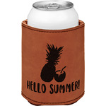 Pineapples and Coconuts Leatherette Can Sleeve - Double Sided (Personalized)