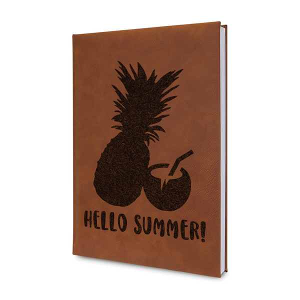 Custom Pineapples and Coconuts Leatherette Journal (Personalized)