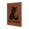 Pineapples and Coconuts Cognac Leatherette Journal - Main