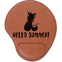 Pineapples and Coconuts Leatherette Mouse Pad with Wrist Support (Personalized)