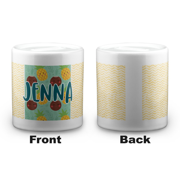 Pineapples and Coconuts Coin Bank - Apvl