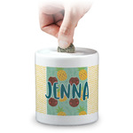 Pineapples and Coconuts Coin Bank (Personalized)