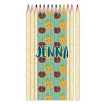 Pineapples and Coconuts Colored Pencils (Personalized)