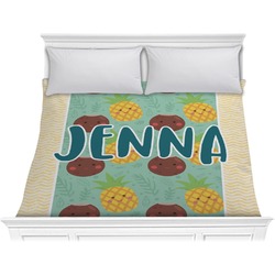 Pineapples and Coconuts Comforter - King (Personalized)