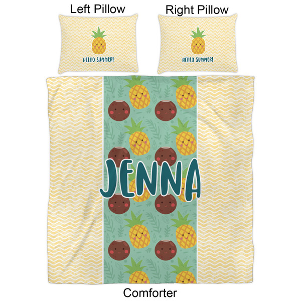 Pineapples and Coconuts Comforter Set - Queen - Approval