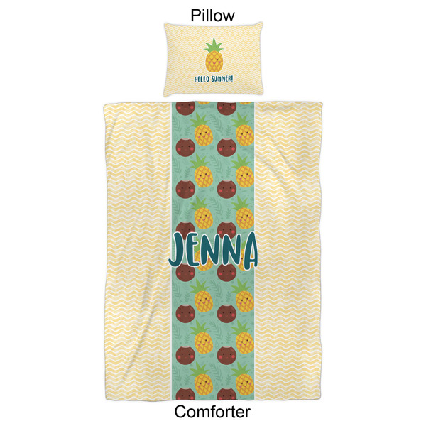 Pineapples and Coconuts Comforter Set - Twin XL - Approval