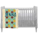 Pineapples and Coconuts Crib Comforter / Quilt (Personalized)