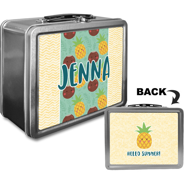 Pineapples and Coconuts Custom Lunch Box / Tin Approval