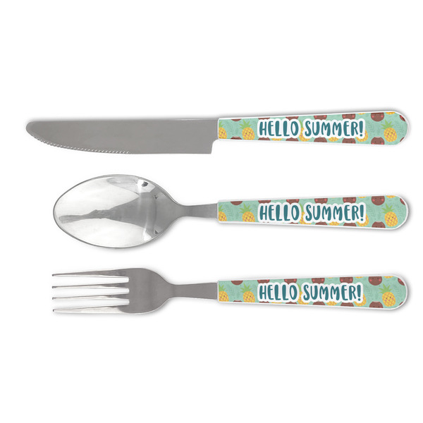 Custom Pineapples and Coconuts Cutlery Set (Personalized)