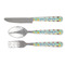 Pineapples and Coconuts Cutlery Set - FRONT
