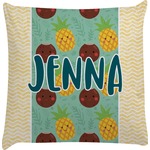 Pineapples and Coconuts Decorative Pillow Case (Personalized)