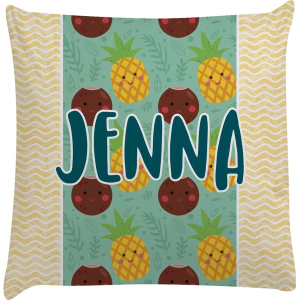 Custom Pineapples and Coconuts Decorative Pillow Case (Personalized)