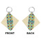 Pineapples and Coconuts Diamond Keychain (Front + Back)