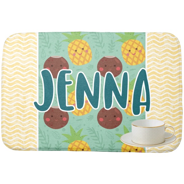 Pineapples and Coconuts Dish Drying Mat