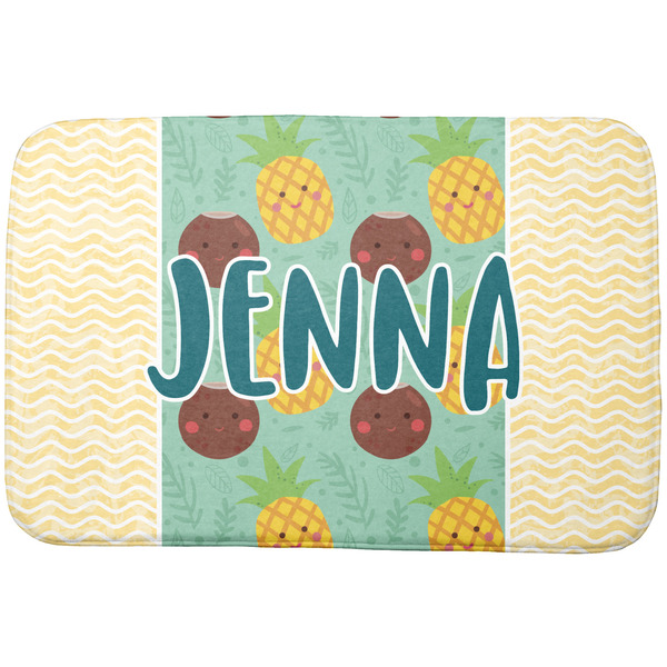 Custom Pineapples and Coconuts Dish Drying Mat (Personalized)