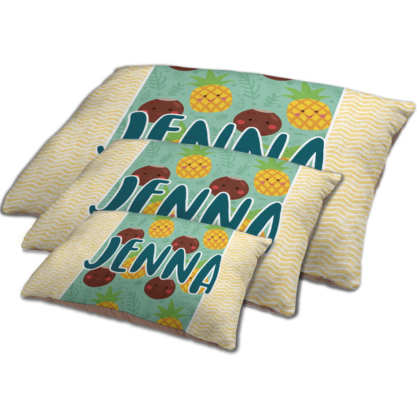 Pineapples and Coconuts Dog Beds - MAIN (sm, med, lrg)