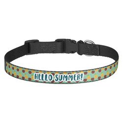 Pineapples and Coconuts Dog Collar - Medium (Personalized)