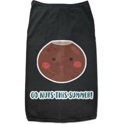 Pineapples and Coconuts Black Pet Shirt (Personalized)