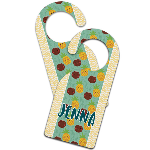 Pineapples and Coconuts Door Hanger - MAIN