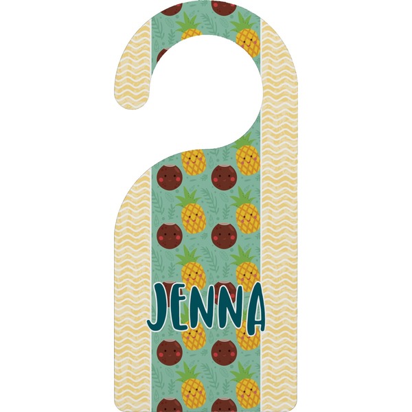 Custom Pineapples and Coconuts Door Hanger (Personalized)