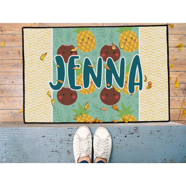 Pineapples and Coconuts Door Mat - LIFESTYLE (Med)