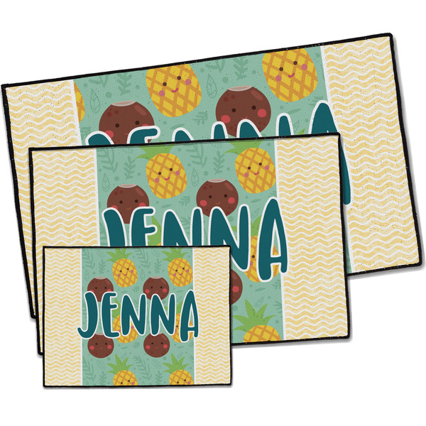 Pineapples and Coconuts Door Mats - PARENT MAIN