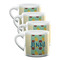 Pineapples and Coconuts Double Shot Espresso Mugs - Set of 4 Front