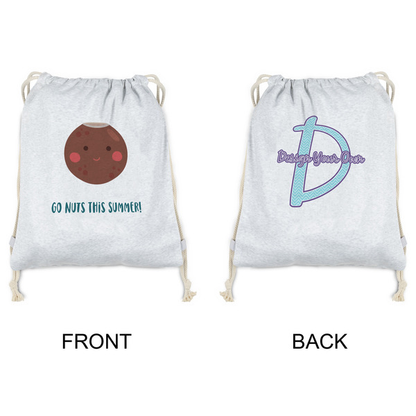 Pineapples and Coconuts Drawstring Backpacks - Sweatshirt Fleece - Double Sided - APPROVAL