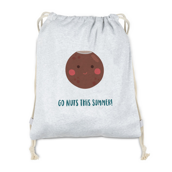 Custom Pineapples and Coconuts Drawstring Backpack - Sweatshirt Fleece - Double Sided (Personalized)