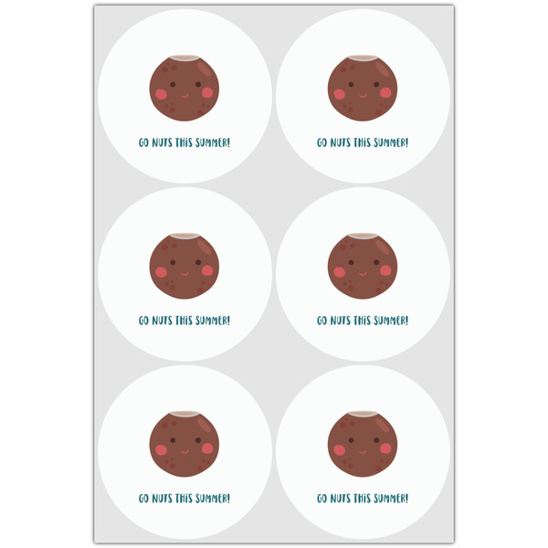 Pineapples and Coconuts Drink Topper - Large - Set of 6