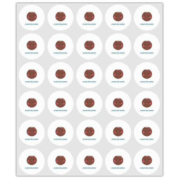 Pineapples and Coconuts Drink Topper - XSmall - Set of 30