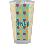 Pineapples and Coconuts Pint Glass - Full Color (Personalized)