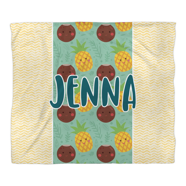 Pineapples and Coconuts Duvet Cover - King - Front