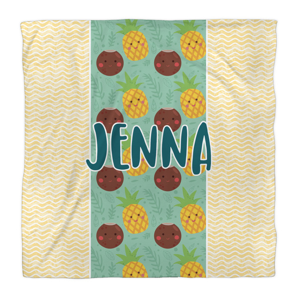 Pineapples and Coconuts Duvet Cover - Queen - Front
