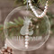 Pineapples and Coconuts Engraved Glass Ornaments - Round-Main Parent
