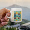 Pineapples and Coconuts Espresso Cup - 3oz LIFESTYLE (new hand)