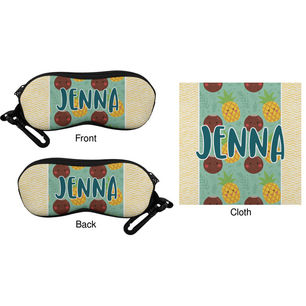 Pineapples and Coconuts Eyeglass Case & Cloth (Approval)