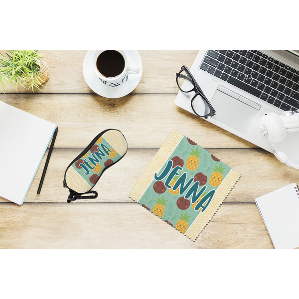Pineapples and Coconuts Eyeglass Case and Cloth Set - LIFESTYLE
