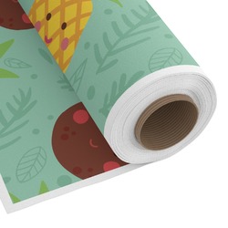 Pineapples and Coconuts Custom Fabric - Spun Polyester Poplin (Personalized)